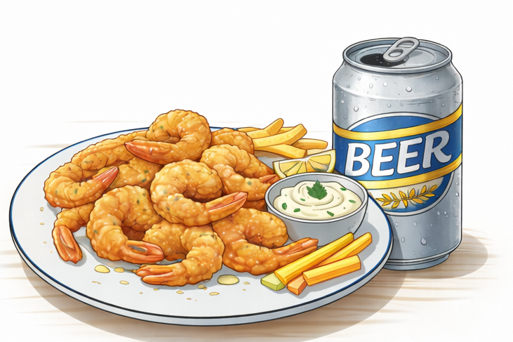 🍤 Langostinos + 🍺 Cerveza