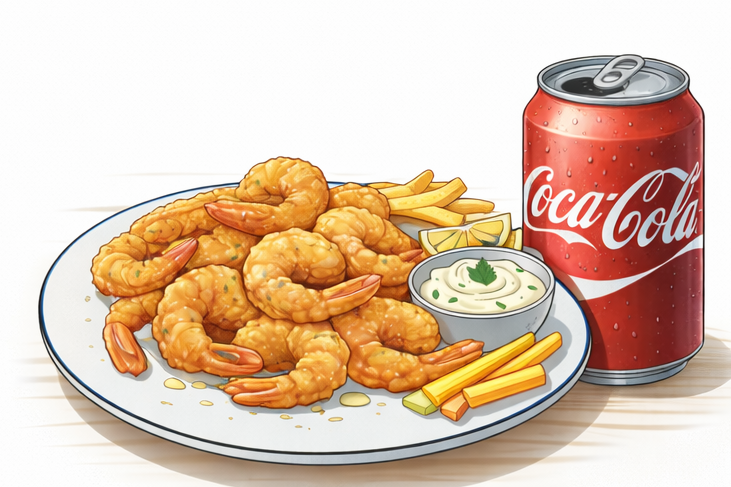 🍤 Langostinos + 🥤 Gaseos