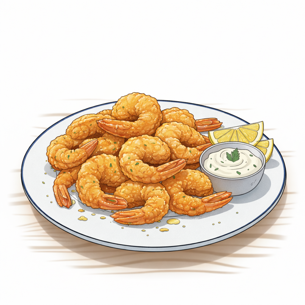 Langostinos con papas